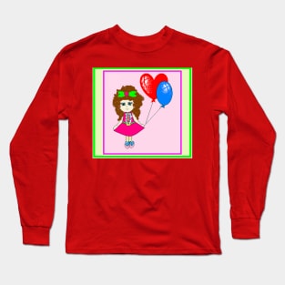 A menina com balões Long Sleeve T-Shirt